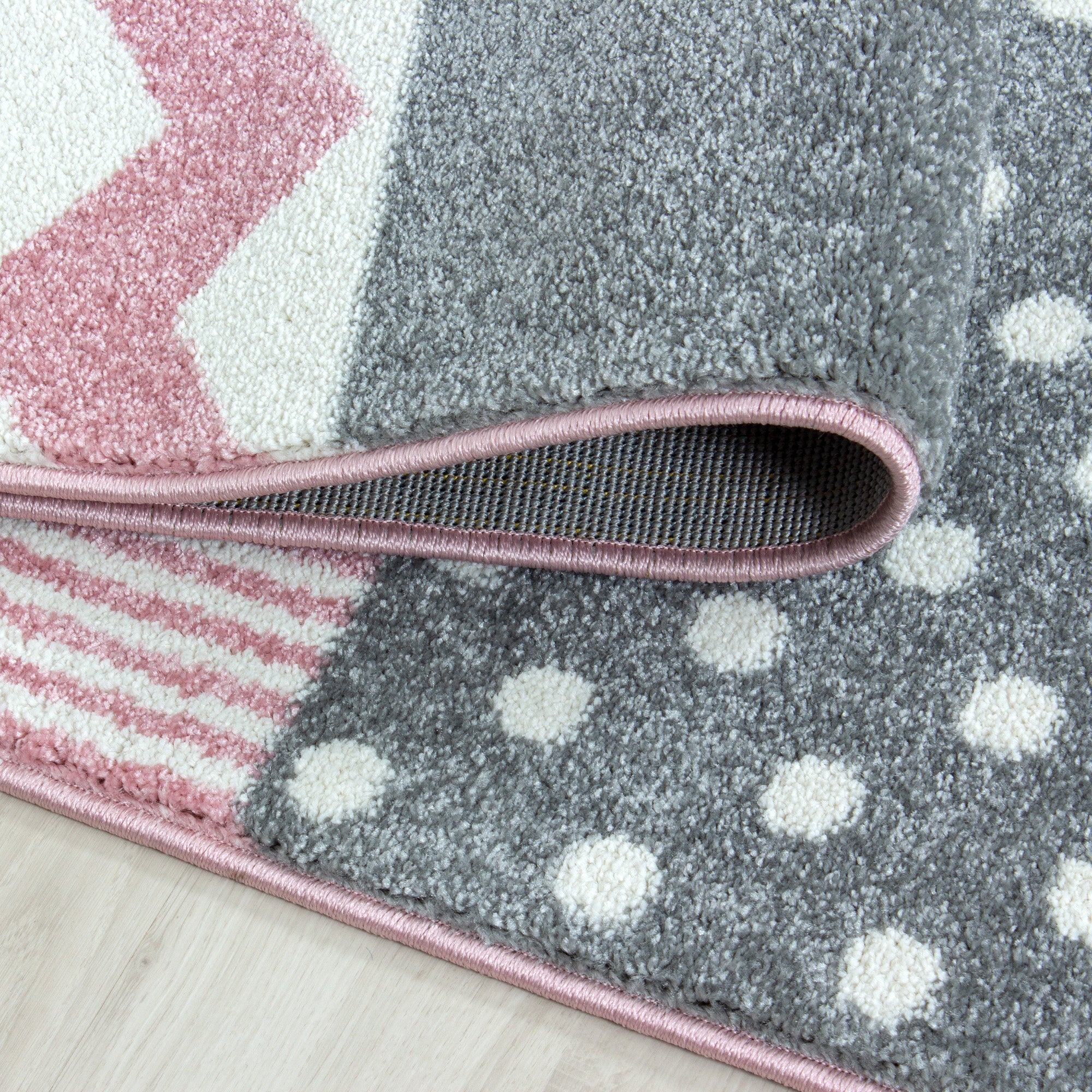 Tapis pour enfants filles, motif à carreaux en forme de cœur, pour chambre de bébé, chambre d'enfant