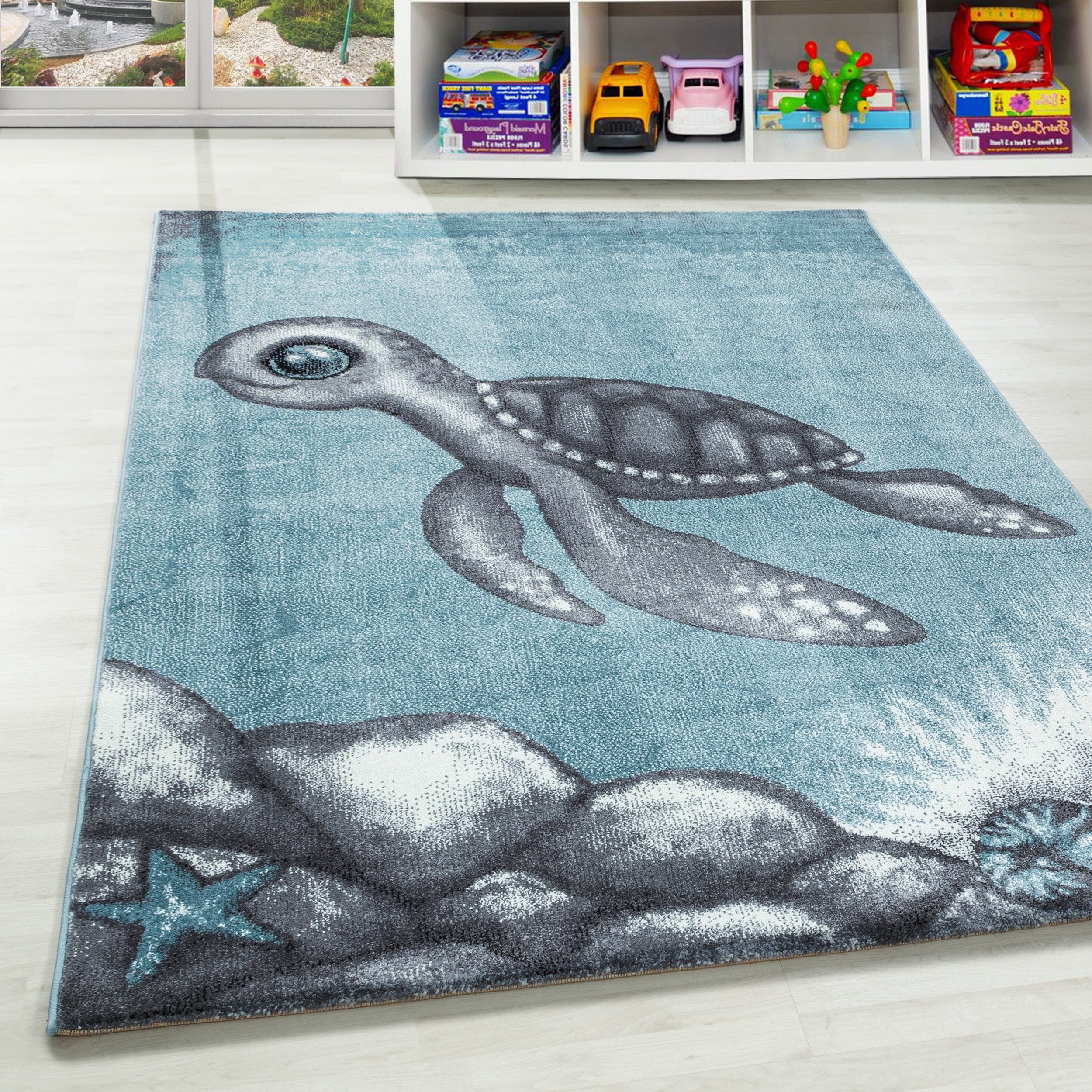 Tapis Enfant Chambre Enfant Tortues Design Tapis Enfant Chambre Bébé Doux