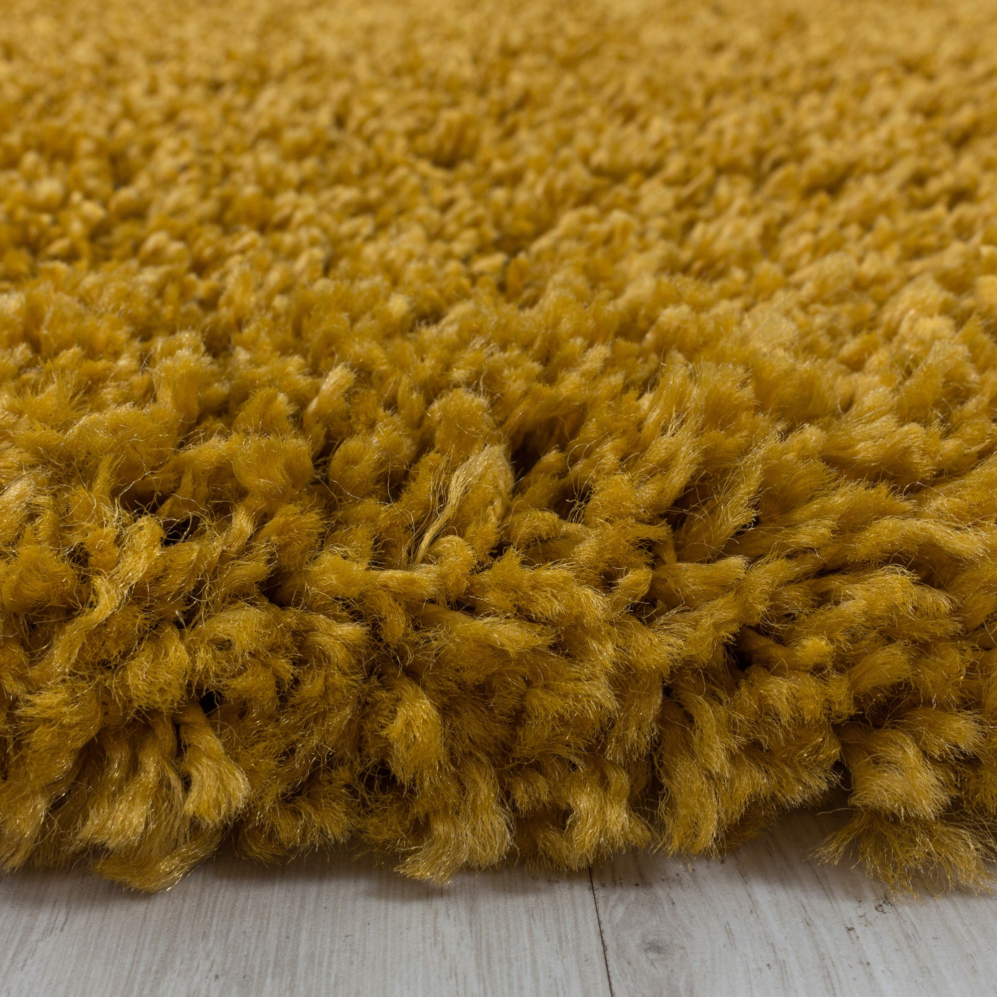 Runder Teppich Wohnzimmer Hochflor Einfarbiges Design Shaggy Modern Flauschig