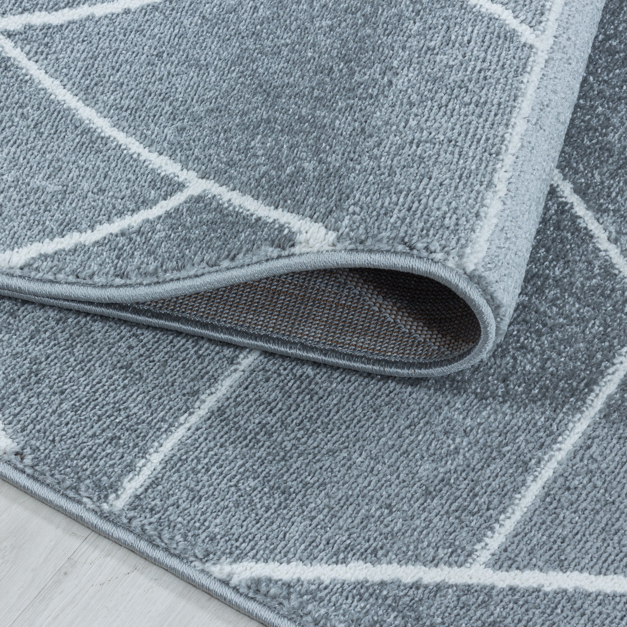 Designer Kurzflor Teppich Geometrisches Design Pflegeleicht Teppich Wohnzimmer