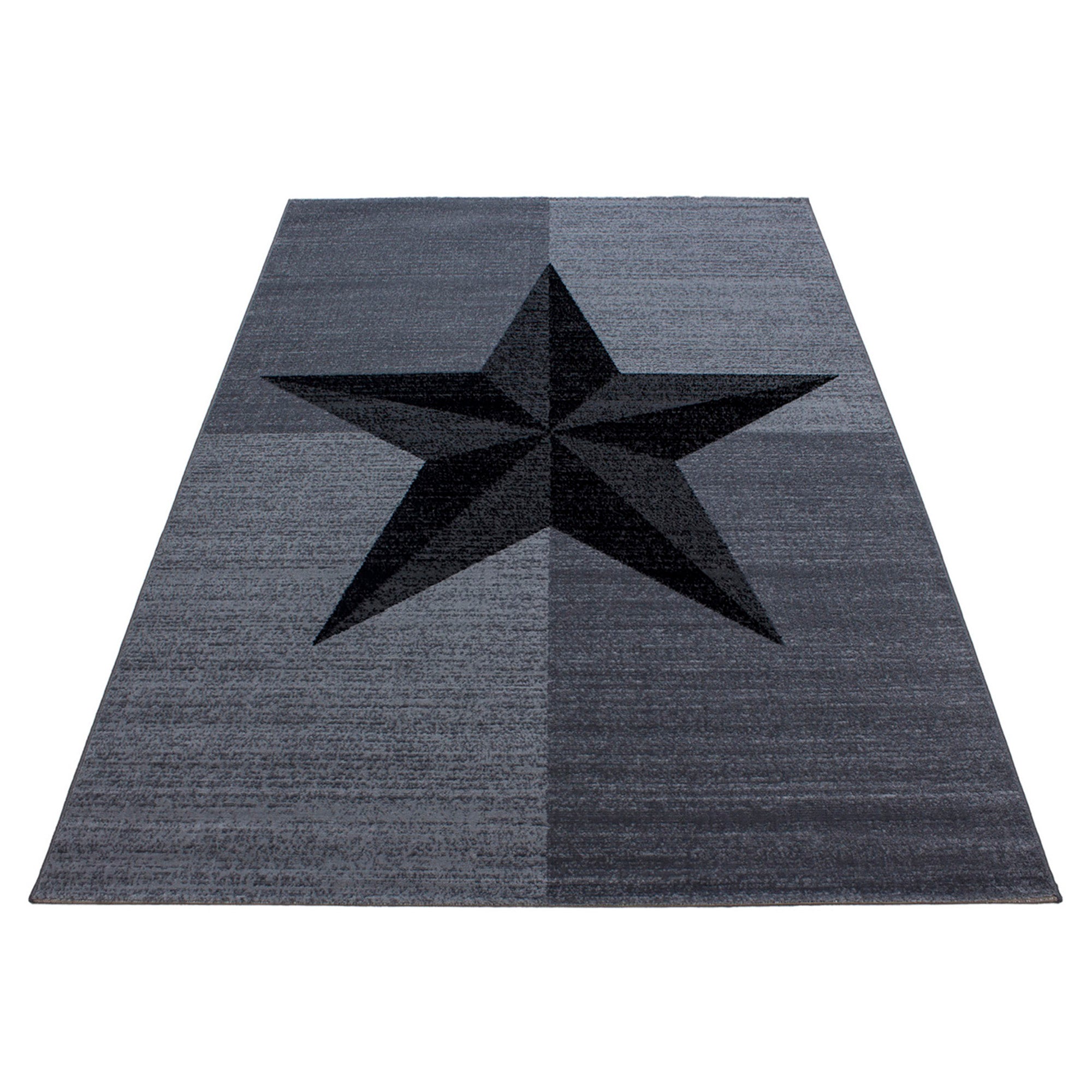 Modern short pile carpet living room checkered star design soft easy to care for